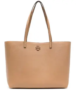 Tory Burch: Светлая сумка-шоппер  McGraw