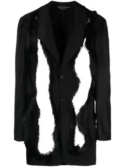 Comme des Garçons Homme Plus: Пиджаки из искусственного меха 