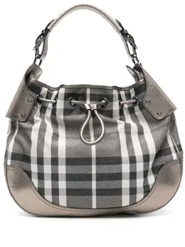 Burberry Pre-Owned: Серебристая сумка-шоппер 