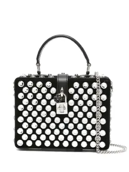 Dolce & Gabbana: Чёрная сумка  Crystal
