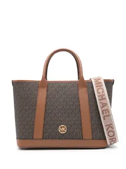 Michael Michael Kors: Коричневая сумка-шоппер 