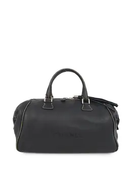 CHANEL Pre-Owned: Чёрная спортивная сумка 