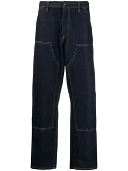 Carhartt WIP: Голубые брюки 