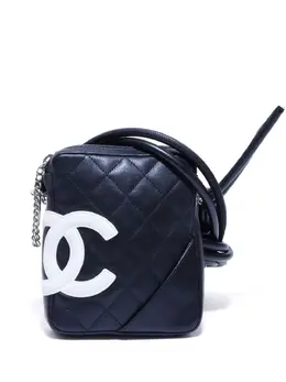 CHANEL Pre-Owned: Чёрная сумка через плечо 