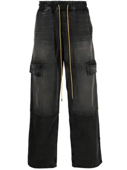RHUDE: Чёрные джинсы 
