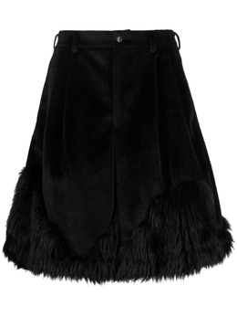 Comme des Garçons Homme Plus: Шорты из искусственного меха 