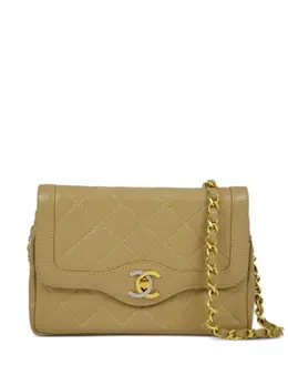 CHANEL Pre-Owned: Бежевая сумка 