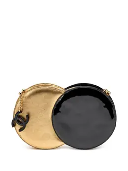 CHANEL Pre-Owned: Чёрный клатч 