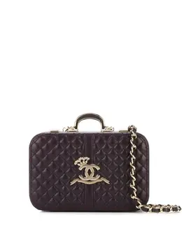CHANEL Pre-Owned: Фиолетовый клатч 