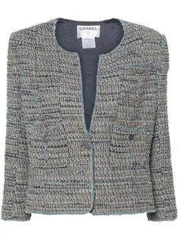 CHANEL Pre-Owned: Твидовая куртка 