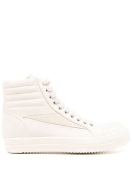 Rick Owens DRKSHDW: Белые кроссовки 