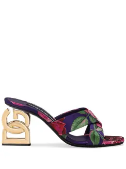 Dolce & Gabbana: Фиолетовые сандалии 