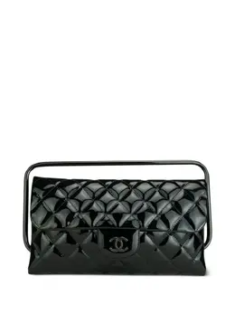 CHANEL Pre-Owned: Чёрный клатч 