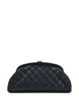 CHANEL Pre-Owned: Чёрный клатч 