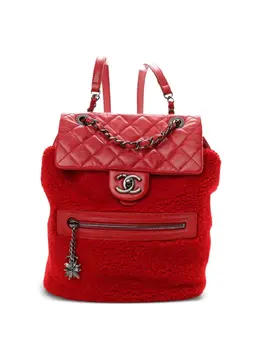 CHANEL Pre-Owned: Красный рюкзак 