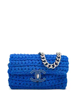 CHANEL Pre-Owned: Голубая сумка 