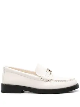 Jimmy Choo: Белые лоферы 