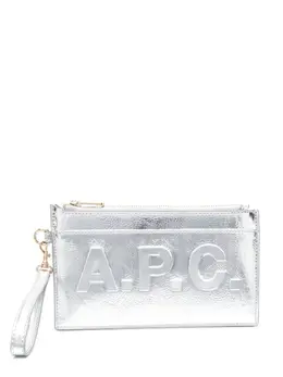 A.P.C.: Серебристый клатч 