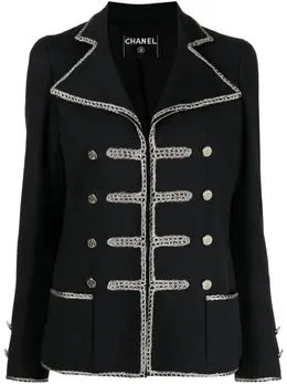 CHANEL Pre-Owned: Двубортная куртка 