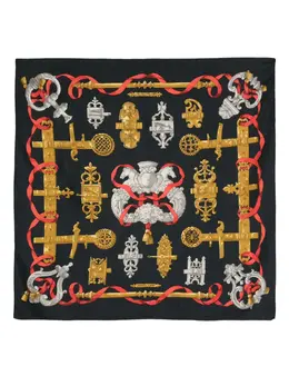 Hermès Pre-Owned: Чёрный шарф 