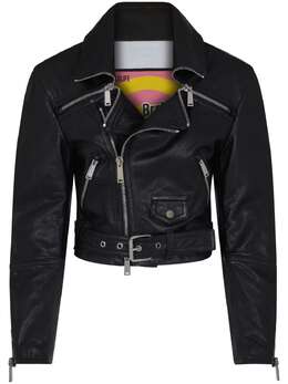 Dsquared2: Кожаная куртка 