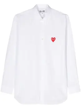 Comme Des Garçons Play: Белая рубашка  Heart