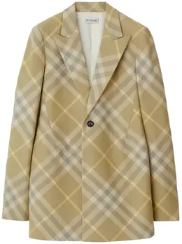 Burberry: Однобортный жакет 