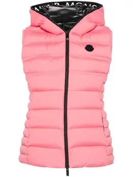 Moncler: Розовый жилет 