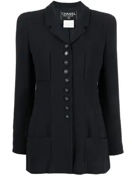CHANEL Pre-Owned: Синий жакет 
