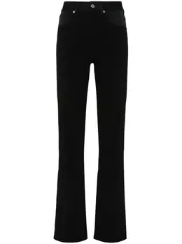 MM6 Maison Margiela: Чёрные брюки 