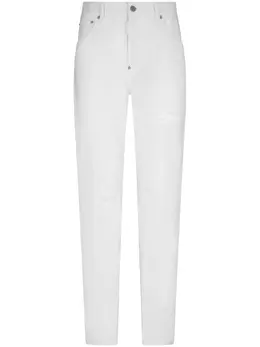 Dsquared2: Белые джинсы  Skater