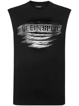 Plein Sport: Майка с принтом 