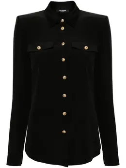 Balmain: Рубашка с длинным рукавом 