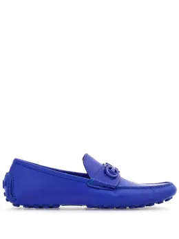 Ferragamo: Голубые туфли  Gancini