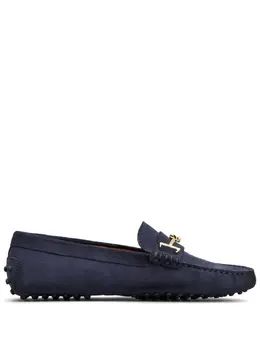 Tod's: Синие лоферы  Gommino