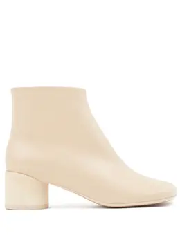 MM6 Maison Margiela: Бежевые ботинки 
