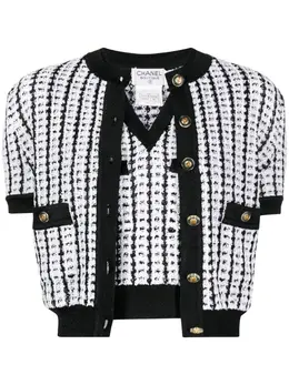 CHANEL Pre-Owned: Твидовый топ 