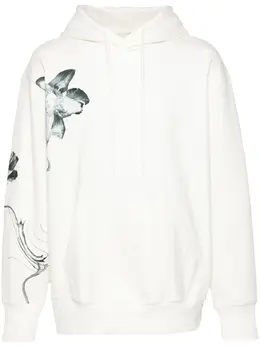 Y-3: Толстовка с растительным принтом 