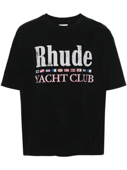 RHUDE: Хлопковая футболка 