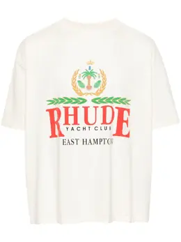 RHUDE: Хлопковая футболка 