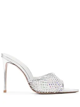 Le Silla: Серебристые сандалии  Gilda