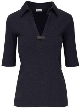 Brunello Cucinelli: Топ с v-образным вырезом 