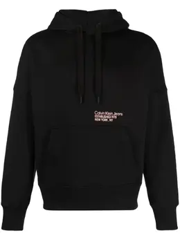 Calvin Klein Jeans: Чёрная толстовка 