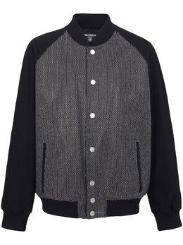 Balmain: Чёрная куртка 