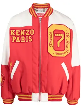 Kenzo: Красная куртка  Tiger