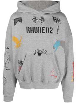RHUDE: Хлопковая толстовка 