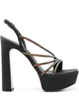 Le Silla: Чёрные сандалии  Scarlet
