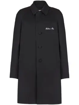 Balmain: Однобортное пальто 