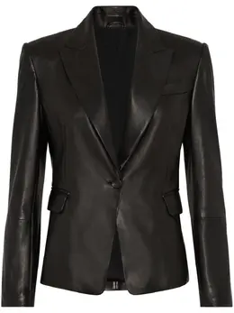 Brunello Cucinelli: Кожаный жакет 