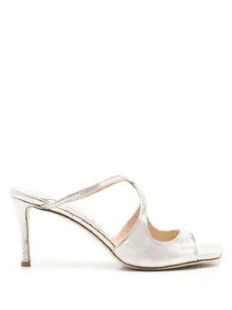 Jimmy Choo: Серебристые сабо 